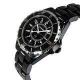  Shop Authentic Chanel J12 Quartz Ceramic Black Dial Black Steel Strap Watch for Women - J12 H0682 - Luxxuri