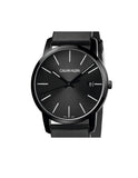  Shop Authentic Calvin Klein City Quartz Black Dial Black Leather Strap Watch for Men - K2G2G4CX - Luxxuri