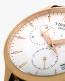  Shop Authentic Tissot T Classic Tradition Chronograph White Dial Brown Leather Strap Watch For Men - T063.617.36.037.00 - Luxxuri