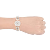 Shop Authentic Emporio Armani Gianni T Bar White Dial Two Tone Steel Strap Watch For Women - AR1926 - Luxxuri