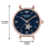  Shop Authentic Emporio Armani Meccanico Crystals Black Dial Rose Gold Steel Strap Watch For Women - AR60043 - Luxxuri