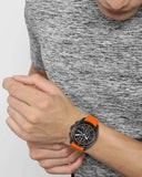  Shop Authentic Hugo Boss Volane Black Dial Orange Silicone Strap Watch for Men - 1513957 - Luxxuri
