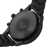  Shop Authentic Emporio Armani Mario Chronograph Black Dial Black Steel Strap Watch For Men - AR11242 - Luxxuri