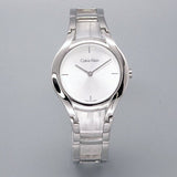  Shop Authentic Calvin Klein Class White Dial Silver Steel Strap Watch for Women - K6R23126 - Luxxuri