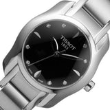  Shop Authentic Tissot T Wave Black Dial Two Tone Steel Strap Watch For Women - T023.210.11.056.00 - Luxxuri