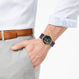  Shop Authentic Versace V-Circle The Clans Edition Black Dial Red & Blue Leather Strap Watch for Women - VEBQ00218 - Luxxuri