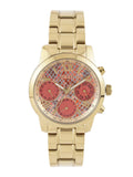  Shop Authentic Guess Mini Sunrise Quartz Analog Orange Dial Gold Steel Strap Watch For Women - W0448L7 - Luxxuri