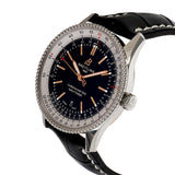  Shop Authentic Breitling Navitimer 1 Automatic 41mm Black Dial Black Leather Strap Mens Watch - A17326211B1P2 - Luxxuri