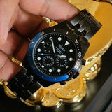  Shop Authentic Fossil FB-01 Chronograph Black Dial Grey Steel Strap Watch for Men - FS5835 - Luxxuri