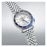  Shop Authentic Seiko 5 Sports SKX GMT Automatic Sky Blue Dial Silver Steel Strap Watch For Men - SSK033K1 - Luxxuri