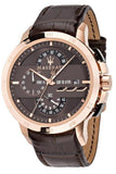  Shop Authentic Maserati Ingegno Chronograph Brown Dial Brown Leather Strap Watch For Men - R8871619001 - Luxxuri