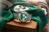  Shop Authentic Breitling Chronomat B01 42 Six Nations Ireland Green Dial Silver Steel Strap Watch for Men - AB0134A91L1A1 - Luxxuri