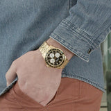  Shop Authentic Guess Odyssey Multifunction Black Dial Gold Steel Strap Watch For Men - W1107G4 - Luxxuri