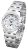  Shop Authentic Omega Constellation Quartz Diamonds Silver Dial Silver Steel Strap Watch for Women - 123.15.27.60.55.004 - Luxxuri
