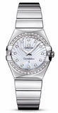  Shop Authentic Omega Constellation Quartz Diamonds Silver Dial Silver Steel Strap Watch for Women - 123.15.27.60.55.004 - Luxxuri