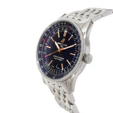  Shop Authentic Breitling Navitimer Automatic 41mm Black Dial Silver Steel Strap Watch for Men - A17326241B1A1 - Luxxuri