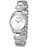 Shop Authentic Calvin Klein Dainty Diamonds Silver Dial Sliver Steel Strap Watch for Women - K7L2314T - Luxxuri