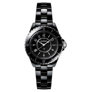  Shop Authentic Chanel J12 Quartz Black Dial Black Steel Strap Watch for Women - J12 H5695 - Luxxuri