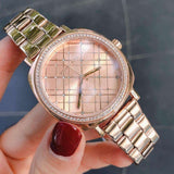  Shop Authentic Michael Kors Nia Quartz Rose Gold Dial Rose Gold Steel Strap Watch For Women - MK3990 - Luxxuri