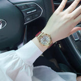  Shop Authentic Versace Greca Silver Dial Red Leather Strap Watch for Women - VEVH00420 - Luxxuri