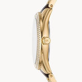  Shop Authentic Michael Kors Janelle Chronograph Gold Dial Two Tone Steel Strap Watch For Women - MK7133 - Luxxuri
