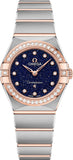  Shop Authentic Omega Constellation Quartz Diamonds Blue Dial Two Tone Steel Strap Watch for Women - 131.25.25.60.53.002 - Luxxuri