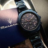  Shop Authentic Maserati Stile Chronograph Blue Dial Blue Steel Strap Watch For Men - R8873642008 - Luxxuri