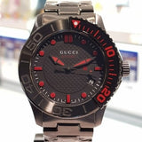  Shop Authentic Gucci G Timeless Sport Black Dial Black Steel Strap Watch For Men - YA126230 - Luxxuri