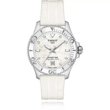  Shop Authentic Tissot Seastar 1000 Mother of Pearl White Dial White Rubber Strap Watch for Women - T120.210.17.116.00 - Luxxuri
