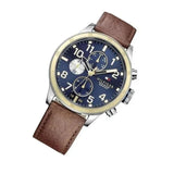  Shop Authentic Tommy Hilfiger Sport Multifunction Blue Dial Brown Leather Strap Watch for Men - 1791137 - Luxxuri