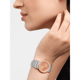  Shop Authentic Bvlgari Bvlgari Bvlgari Resort Limited Edition Diamonds Gold Dial Silver Steel Strap Watch for Women - BVLGARI103682 - Luxxuri