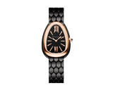  Shop Authentic Bvlgari Serpenti Seduttori Black Dial Black Steel Strap Watch for Women - SERPENTI103704 - Luxxuri
