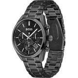  Shop Authentic Hugo Boss Champion Black Dial Black Steel Strap Watch for Men - 1513960 - Luxxuri