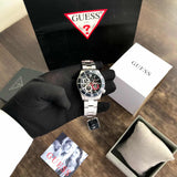  Shop Authentic Guess Axle Multifunction Black Dial Silver Steel Strap Watch For Men - GW0488G1 - Luxxuri