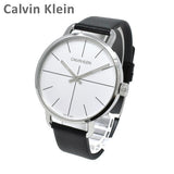  Shop Authentic Calvin Klein Even Silver Dial Black Leather Strap Watch for Men - K7B211CY - Luxxuri