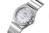  Shop Authentic Omega Constellation Quartz Diamonds Silver Dial Silver Steel Strap Watch for Women - 123.15.27.60.55.004 - Luxxuri