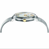  Shop Authentic Versace V-Circle Quartz Silver Dial Silver Mesh Strap Watch for Women - VBP050017 - Luxxuri