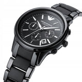 Shop Authentic Emporio Armani Ceramica Chronograph  Black Dial Black Strap Watch For Men - AR1452 - Luxxuri
