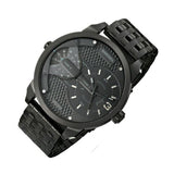  Shop Authentic Diesel Mini Daddy Dual Time Black Dial Black Stainless Steel Strap Watch For Men - DZ7316 - Luxxuri