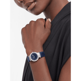  Shop Authentic Bvlgari Lvcea Intarsio Aventurine Diamonds Blue Dial Blue Leather Strap Watch for Women - LVCEA103617 - Luxxuri