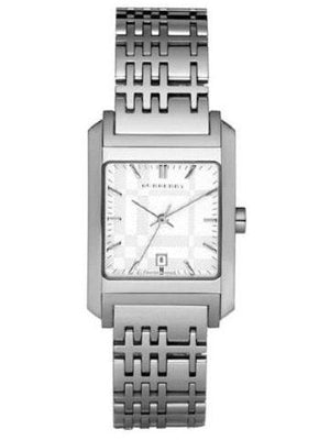  Shop Authentic Burberry Nova Check Square White Dial Silver Steel Strap Watch for Women - BU1572 - Luxxuri