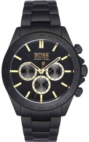  Shop Authentic Hugo Boss Ikon Black Dial Black Steel Strap Watch for Men - 1513278 - Luxxuri