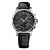  Shop Authentic Hugo Boss Jet Black Dial Black Leather Strap Watch for Men - 1513279 - Luxxuri