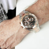  Shop Authentic Hugo Boss Ikon Grey Dial Two Tone Steel Strap Watch for Men - 1513339 - Luxxuri