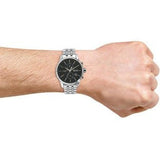  Shop Authentic Hugo Boss Jet Black Dial Silver Steel Strap Watch for Men - 1513383 - Luxxuri