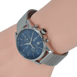  Shop Authentic Hugo Boss Jet Blue Dial Silver Mesh Bracelet Watch for Men - 1513441 - Luxxuri