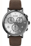  Shop Authentic Hugo Boss Spirit White Dial Brown Nylon Strap Watch for Men - 1513690 - Luxxuri