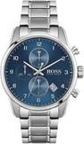  Shop Authentic Hugo Boss Skymaster Blue Dial Silver Steel Strap Watch for Men - 1513784 - Luxxuri