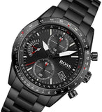  Shop Authentic Hugo Boss Pilot Edition Chronograph Black Dial Black Steel Strap Watch for Men - 1513854 - Luxxuri