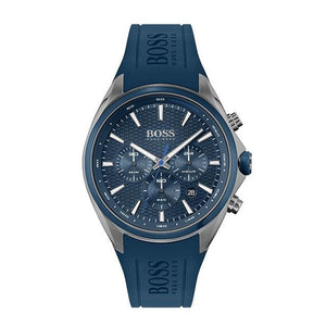  Shop Authentic Hugo Boss Distinct Blue Dial Blue Rubber Strap Watch for Men - 1513856 - Luxxuri